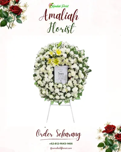 Krans Bunga Duka Cita di Cimalaka